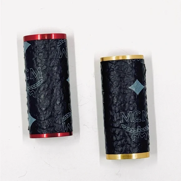 Authentic MCM Designer Lighter Case Black W/Red Trim Only NWOT - Picture 1 of 3